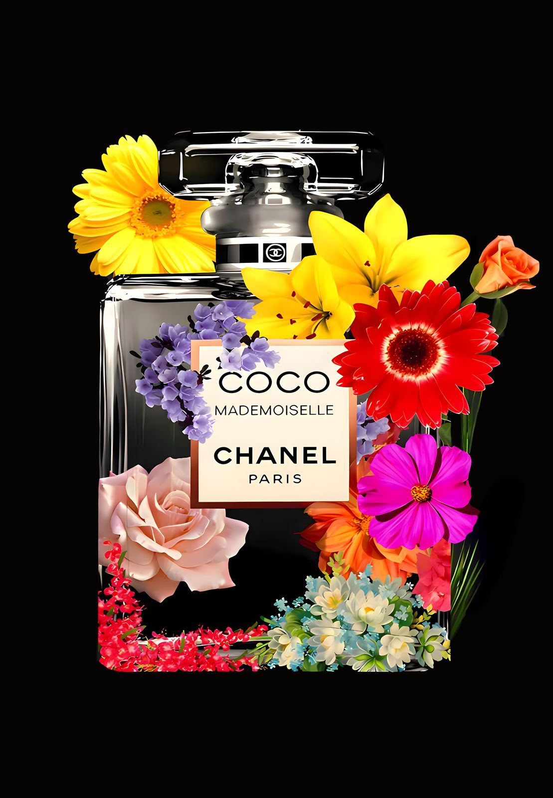 Poster - Coco Chanel Blommor