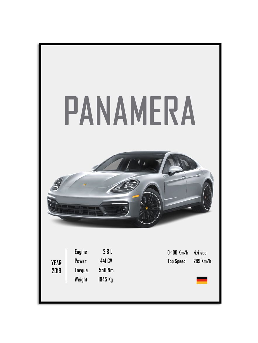 Poster - Panamera 2019 specifikationer