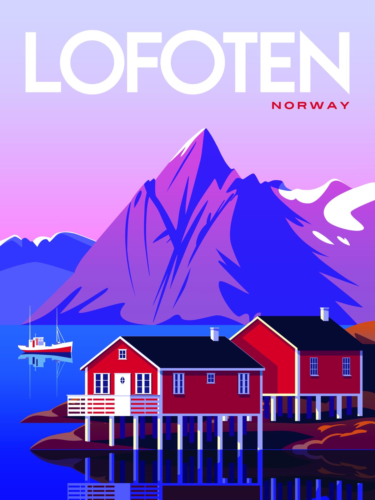 Lofoten Norge Poster