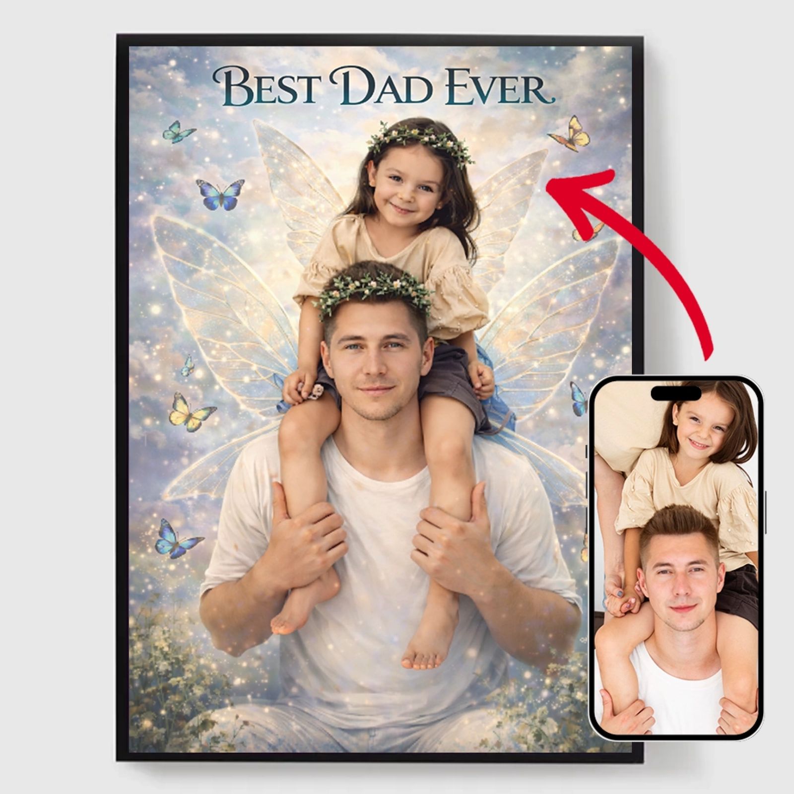 Personlig Poster - Älv-Mamma och Pappa - AI Poster