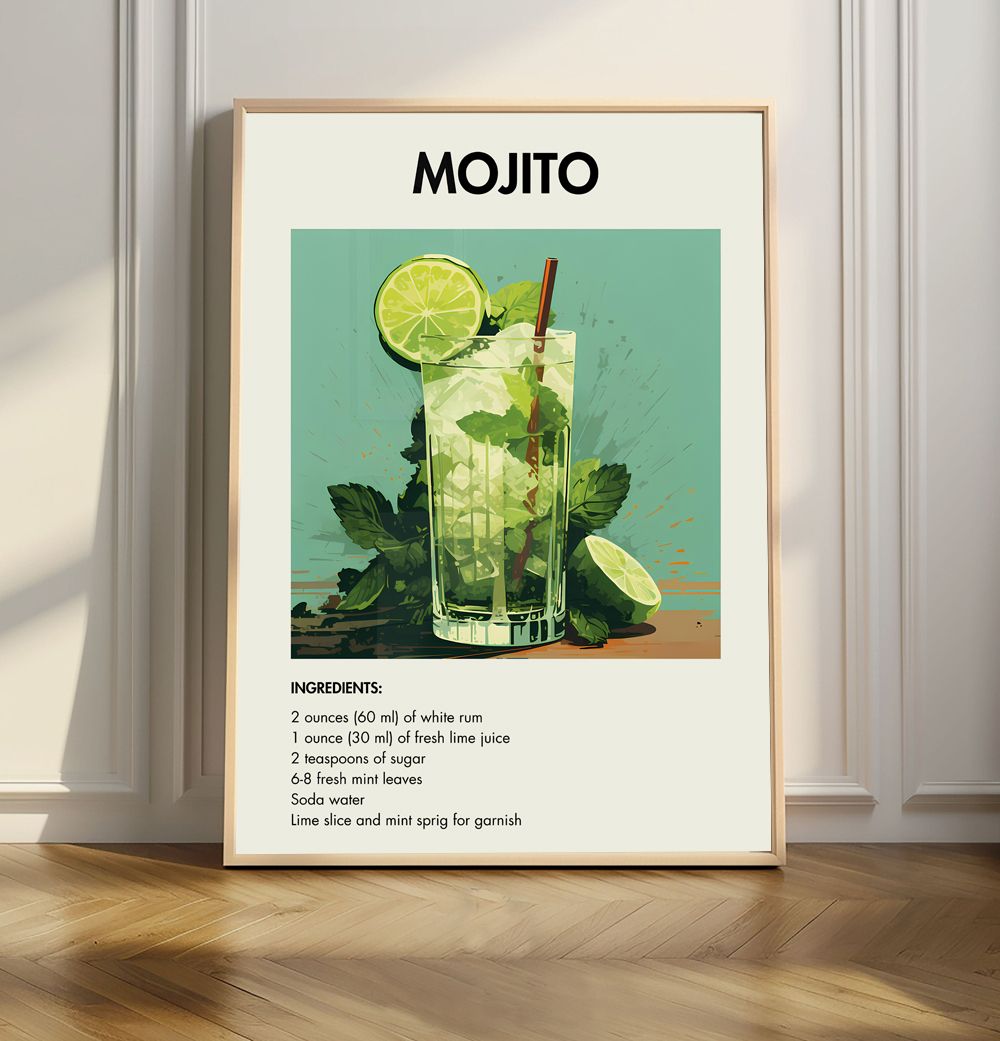 Mojito Receptaffisch