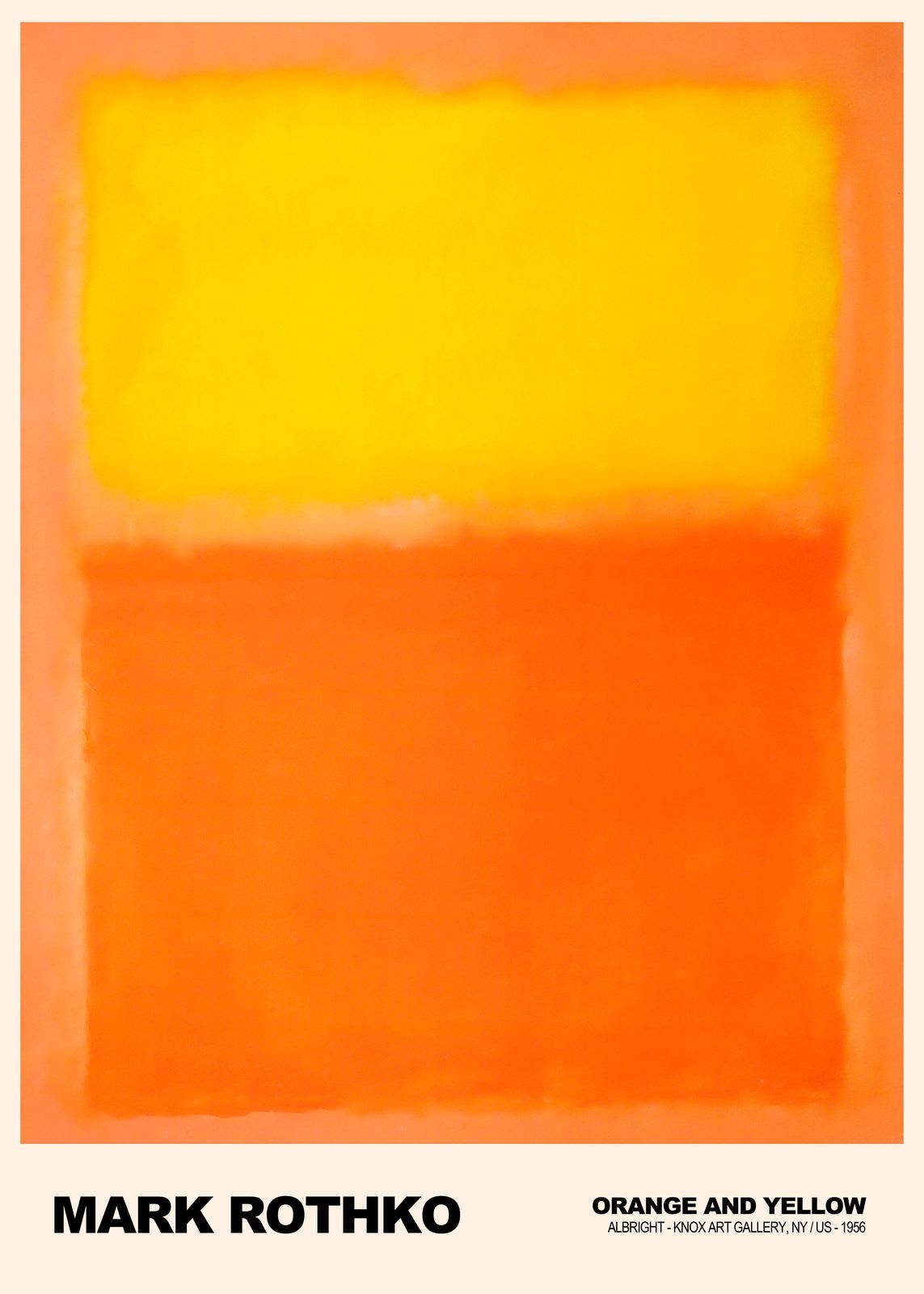 Poster - Orange och Gul av Mark Rothko