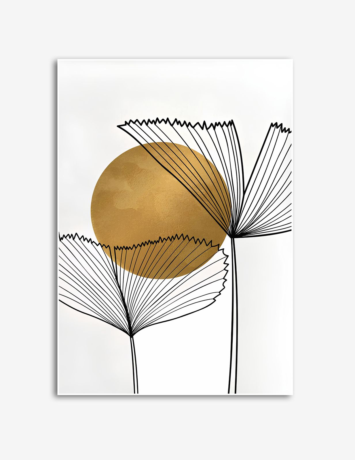 Minimalistisk Blomsterkonstaffisch