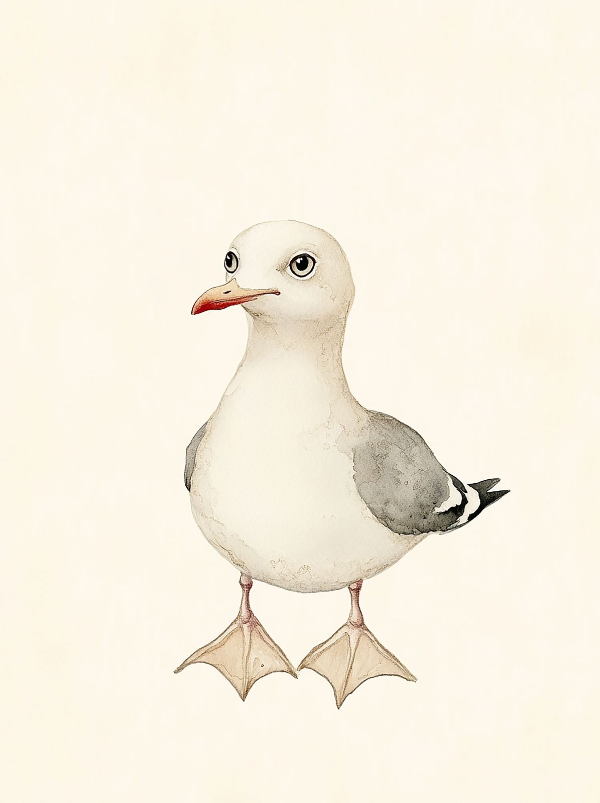 Poster - Mås Illustration