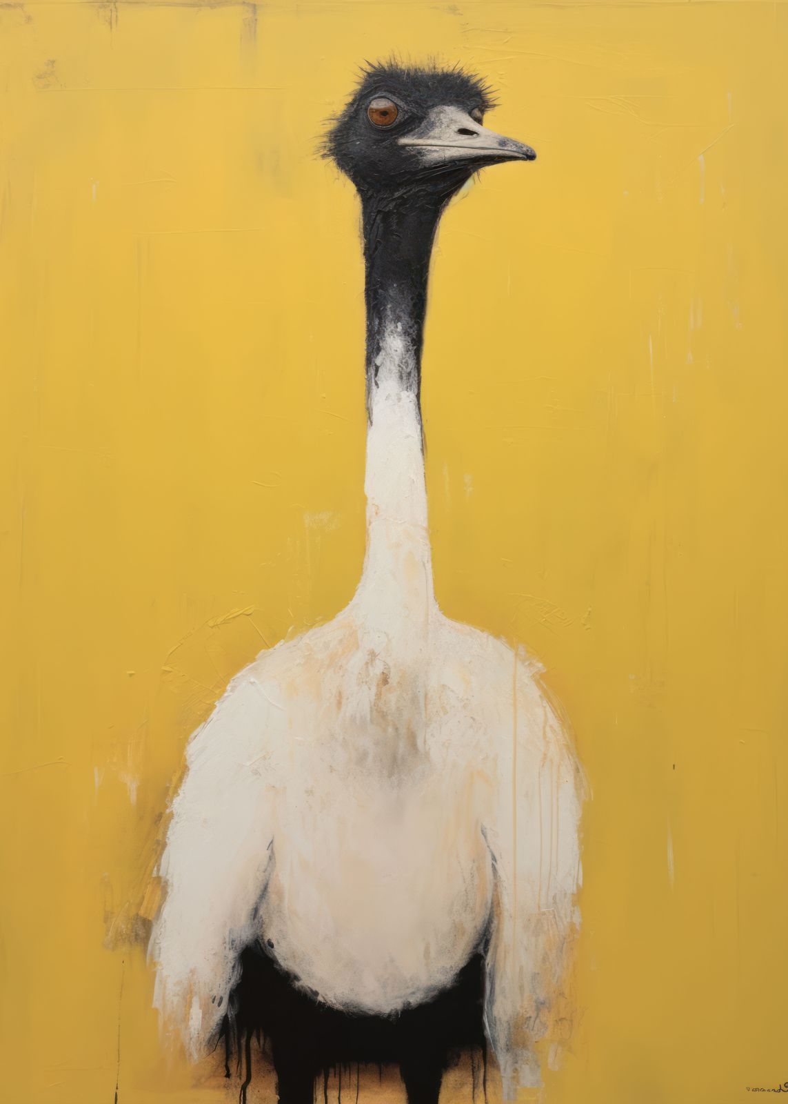 Poster - Elegant Crane Art
