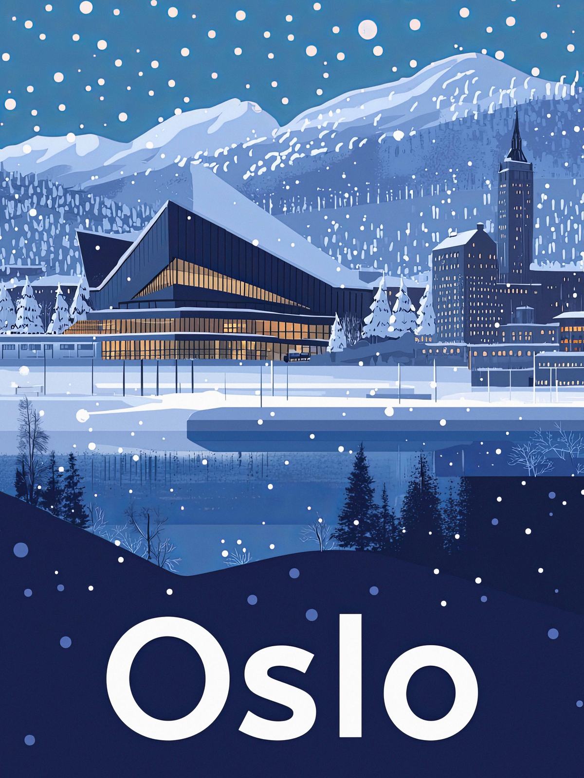 Poster - Oslo Skyline