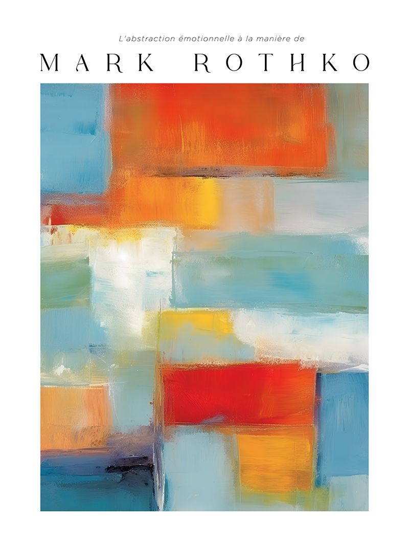 Poster - Mark Rothko-inspirerad Abstraktion