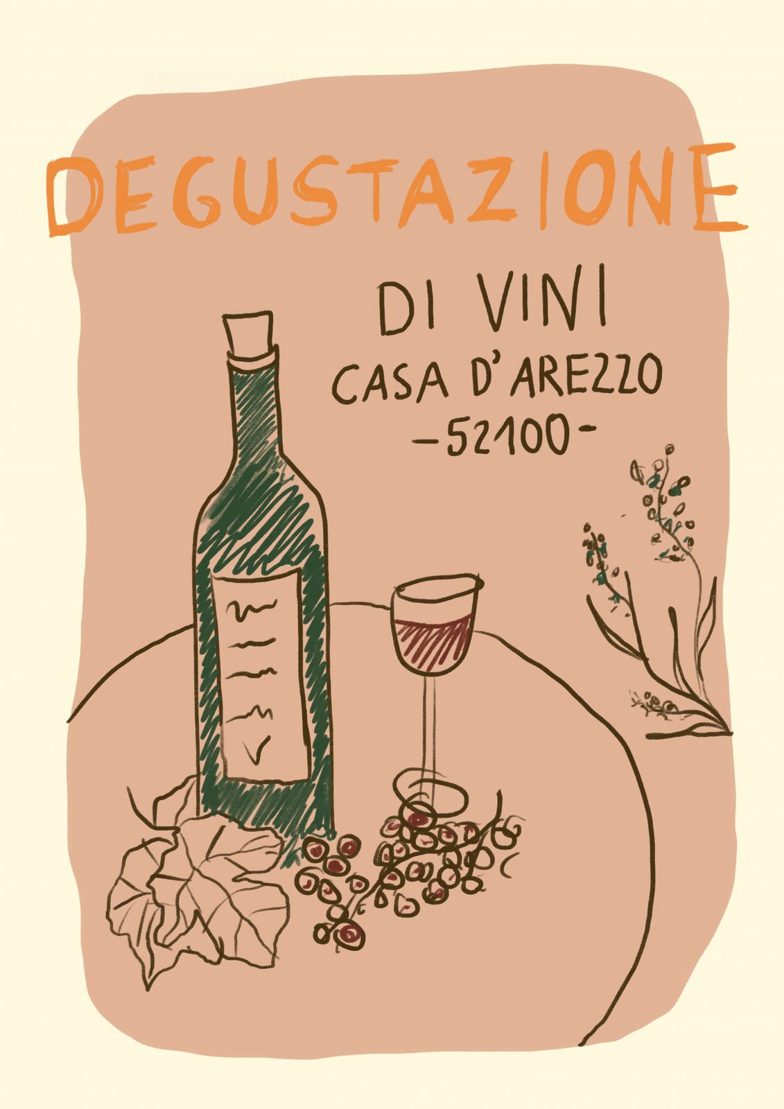Poster - Vinprovning Konst