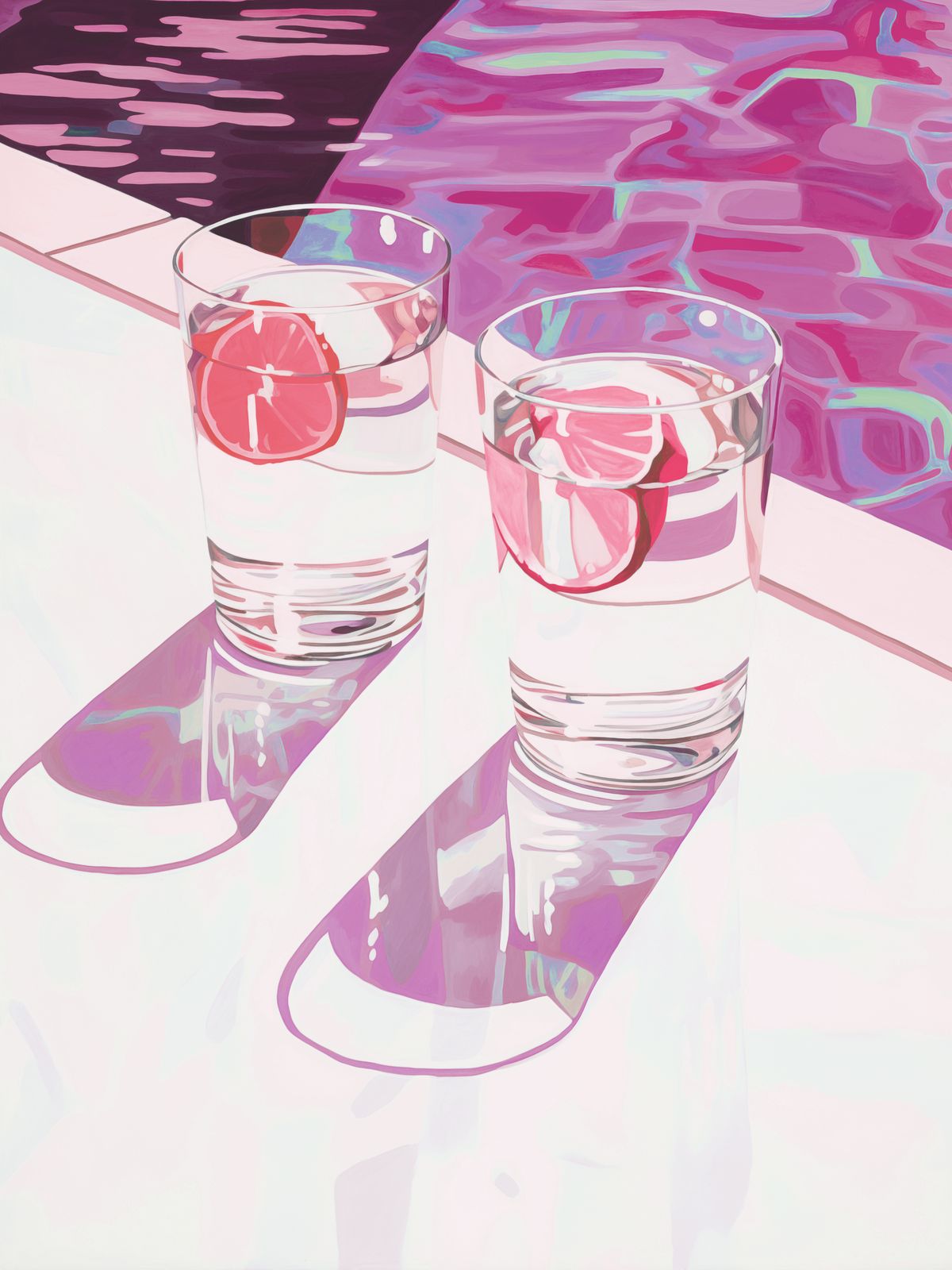Poster - Glas vid Poolen