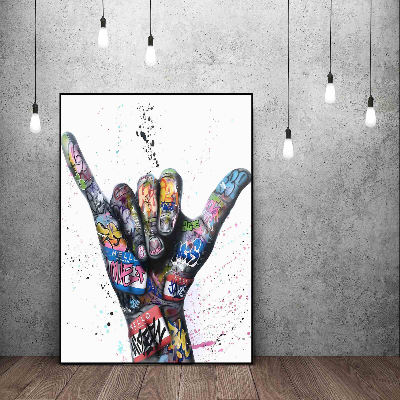Graffiti Hand Väggposter