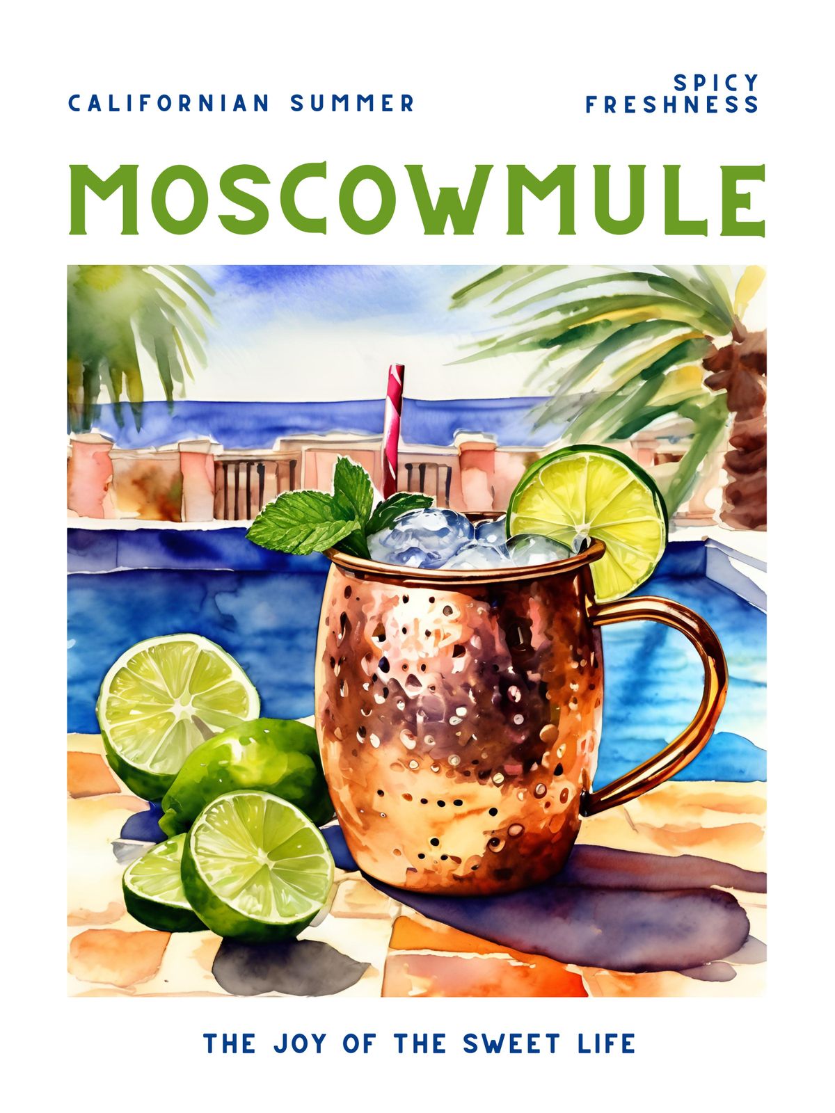 Poster - Moscow Mule Cocktail
