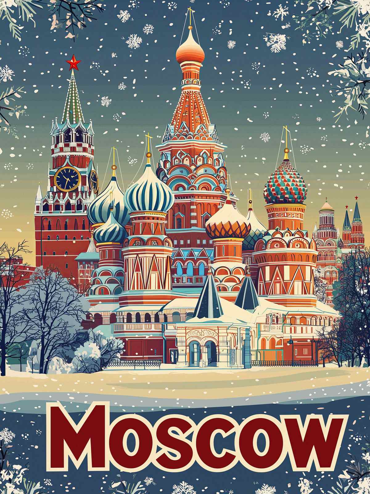 Poster - Moskva Arkitektur