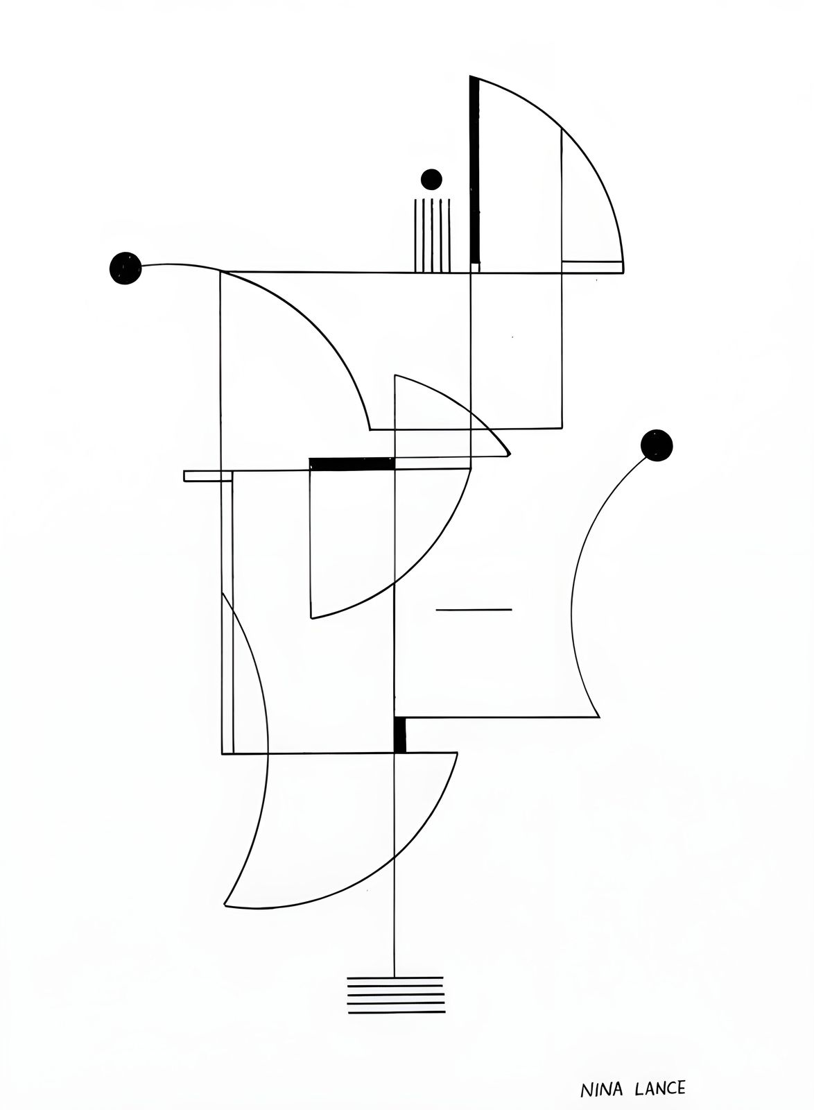 Poster - Abstrakt Geometrisk Konst