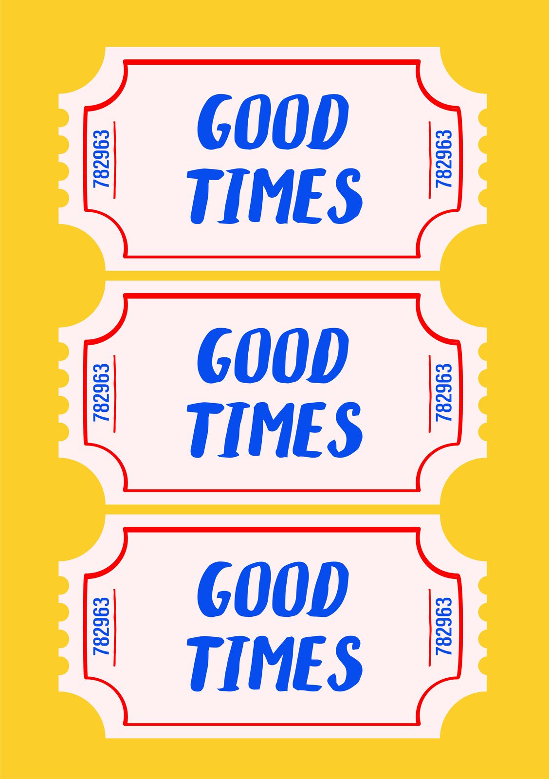 Poster - Good Times-biljett