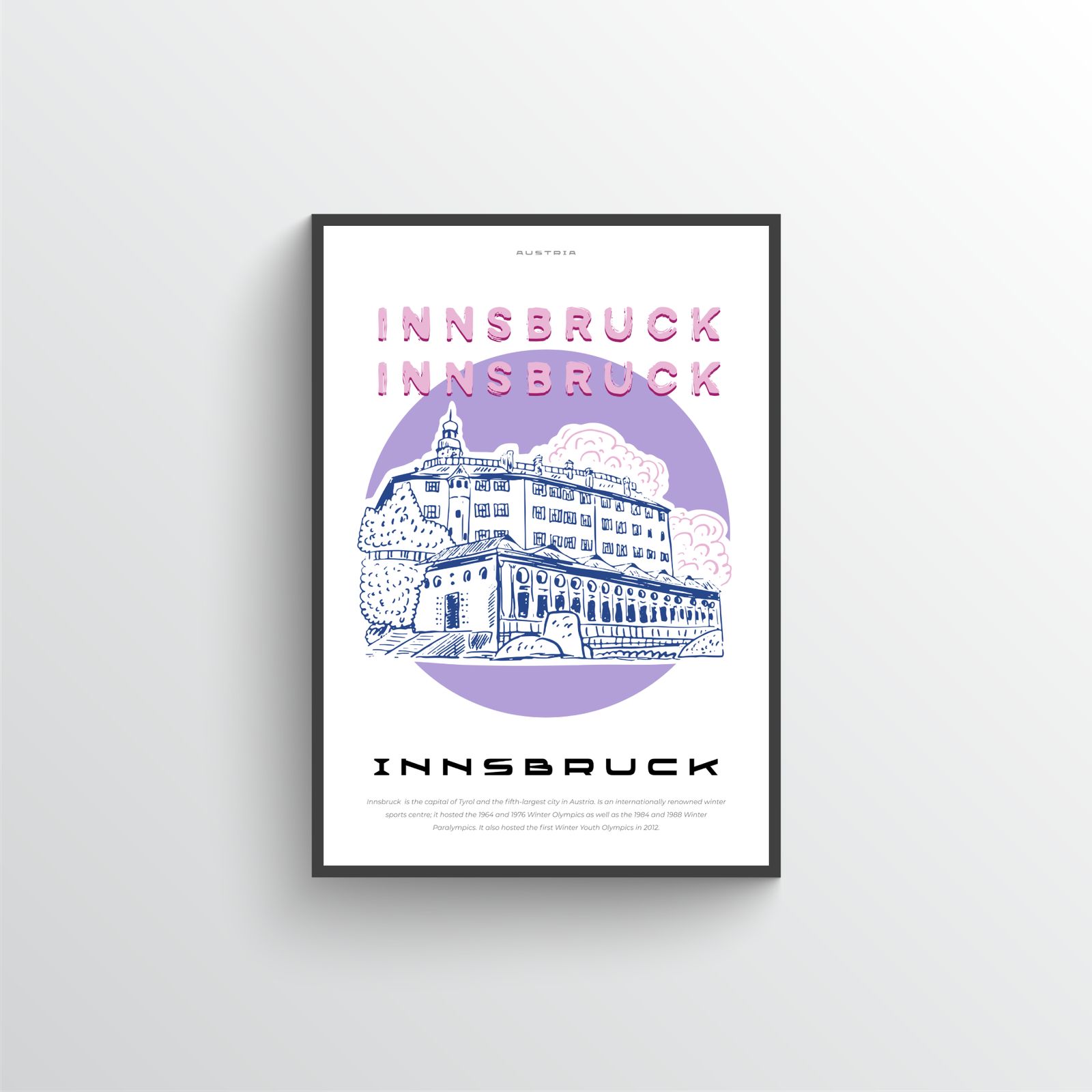Innsbruck Resekonst Poster