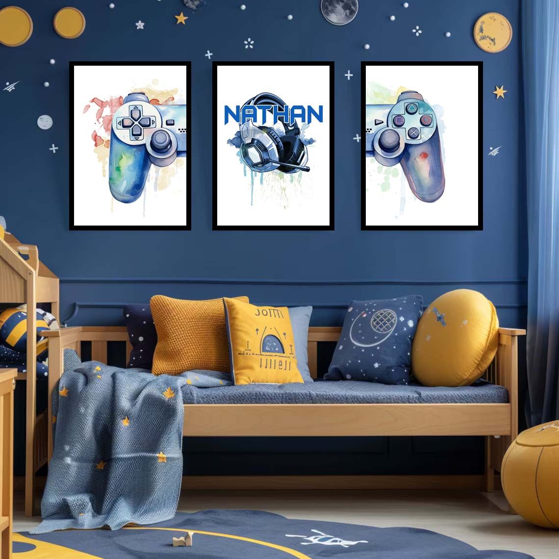 Personlig Affisch - Gaming Set / Set om 3