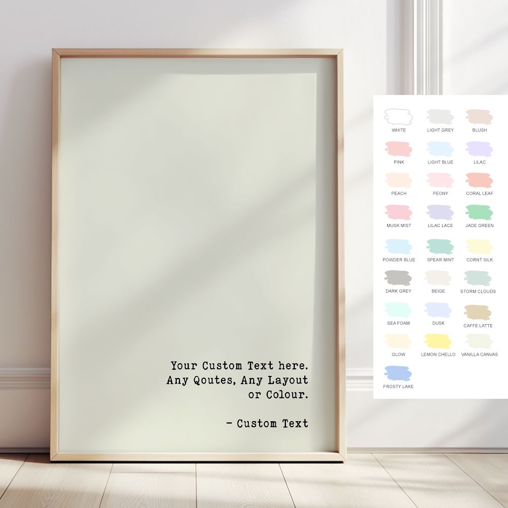 Personlig Poster - Anpassad Citatdesign