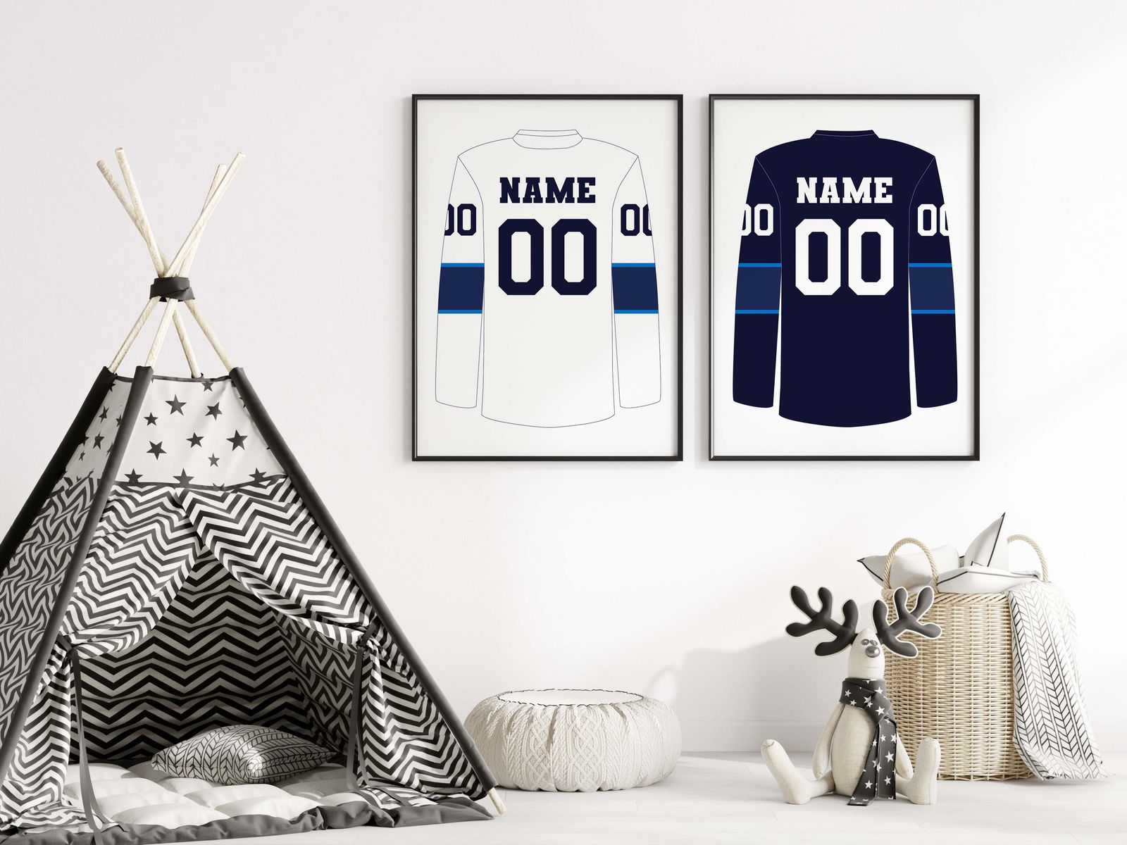 Personlig affisch - Sportströja / Set om 2