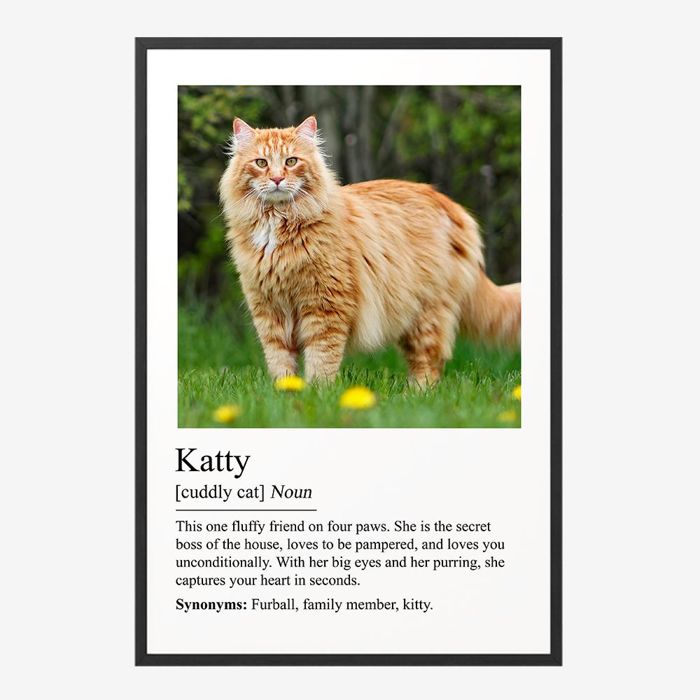 Personlig Affisch - Kramig Katt Katty