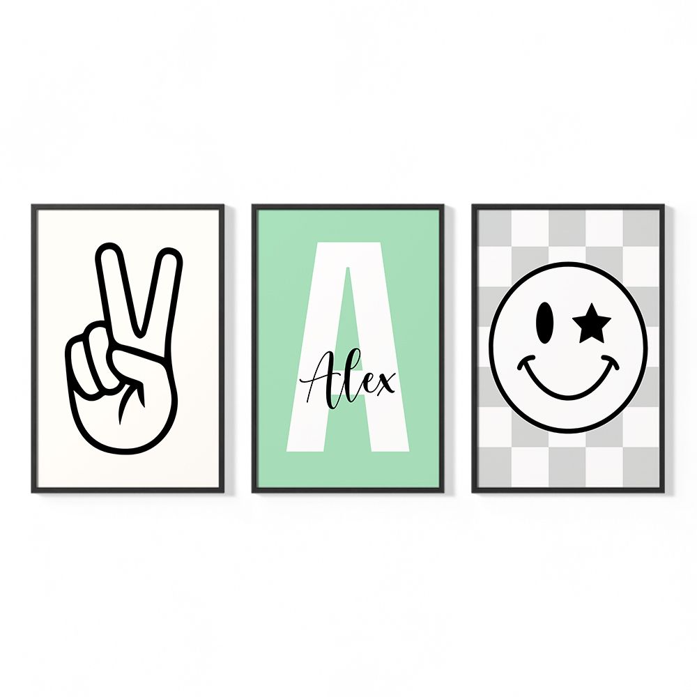 Personlig affisch - Moderna symboler / Set med 3