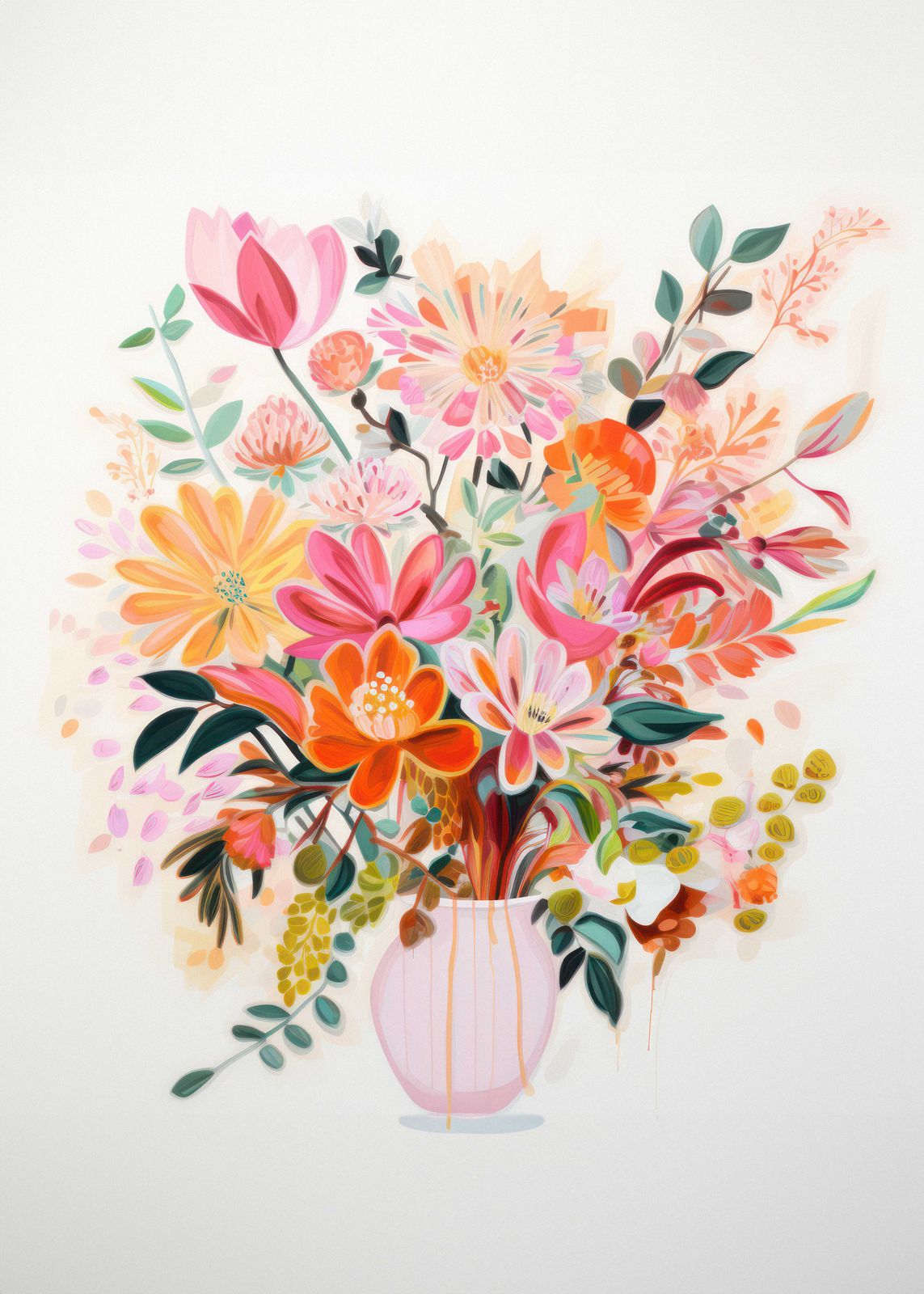 Poster - Blomsterkonstverk