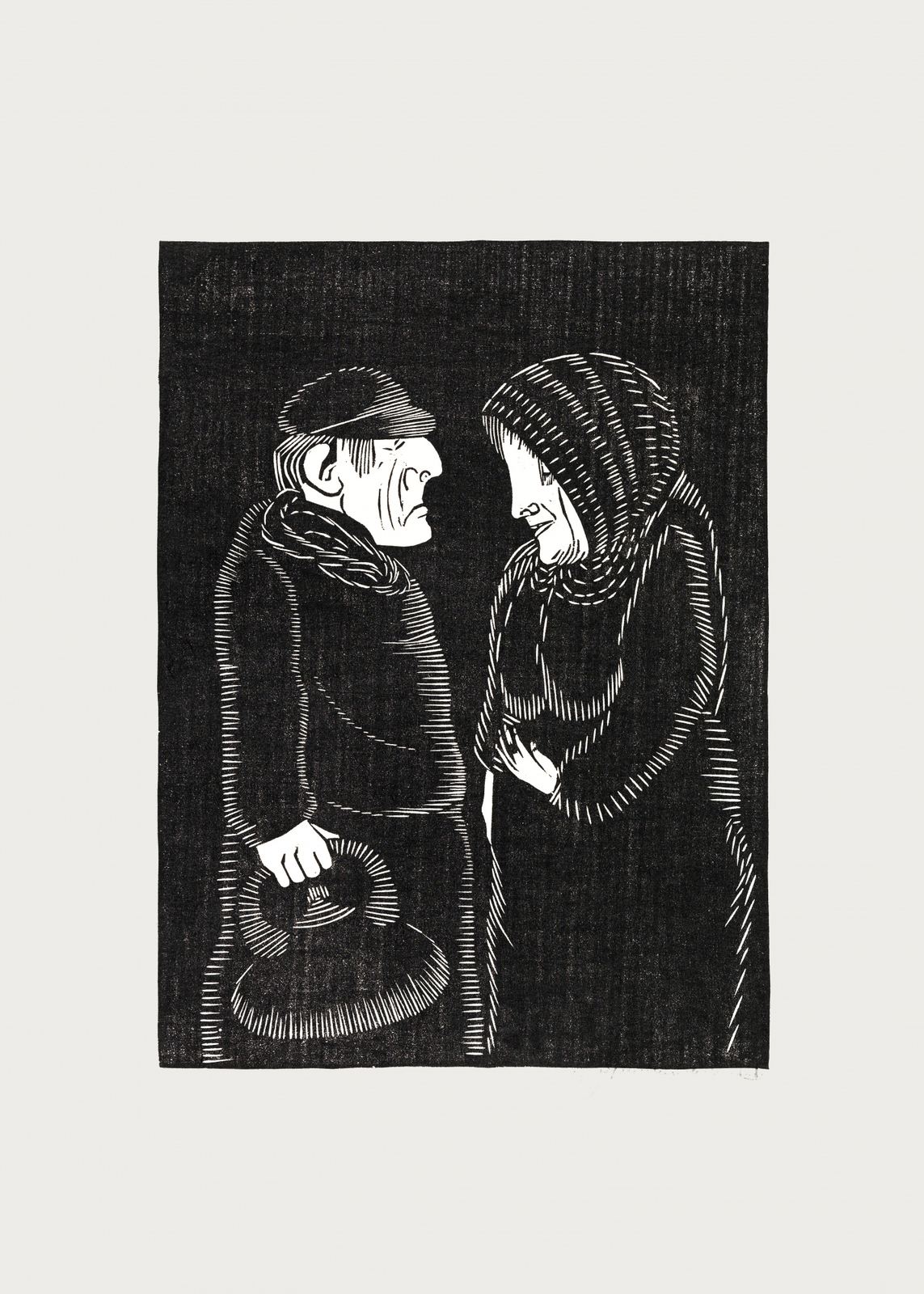 Affisch - Gammalt Par Illustration