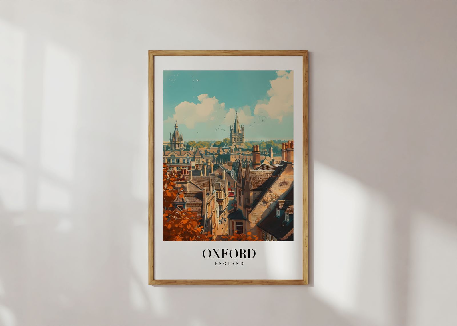 Poster - Oxford stadsbild