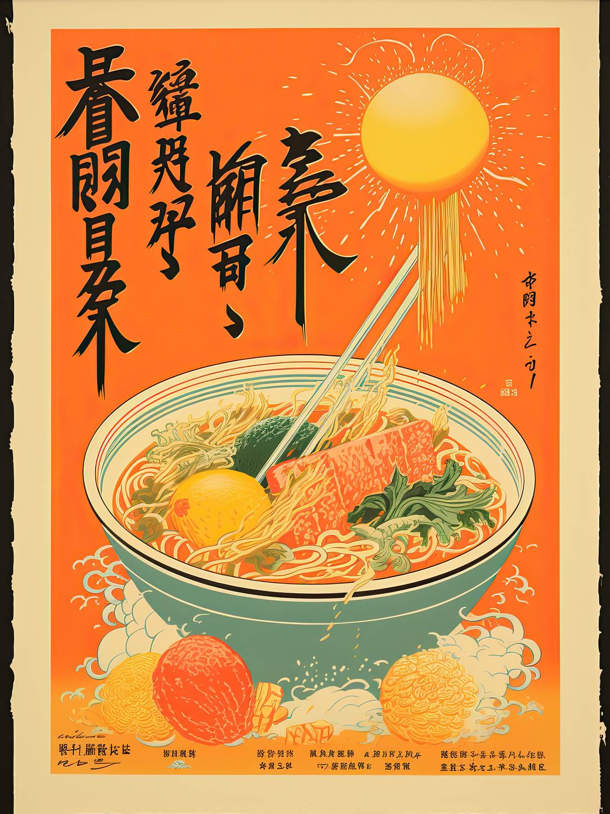 Poster - Japansk Ramen Konst