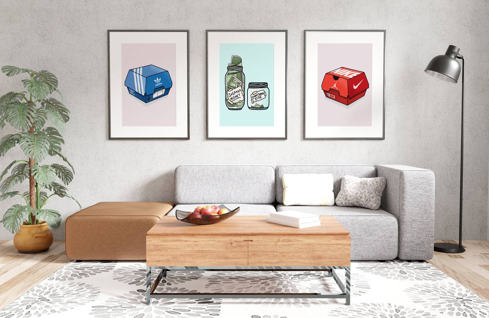Poster - Sneakerkollektion Set om 3