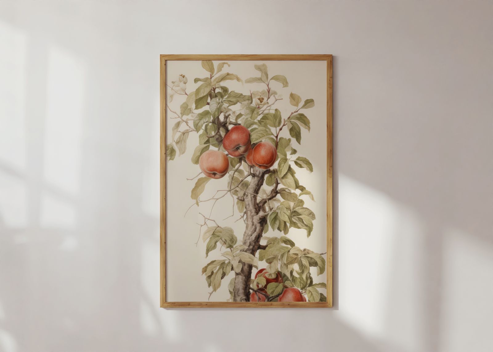 Poster - Konstverk med Äppelträd