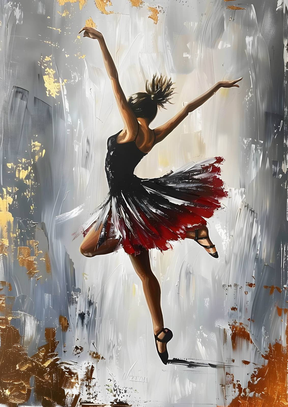 Poster - Dansande Ballerina