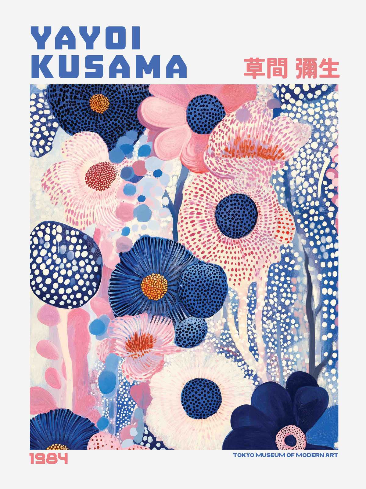 Affisch - Yayoi Kusama Blomkonst