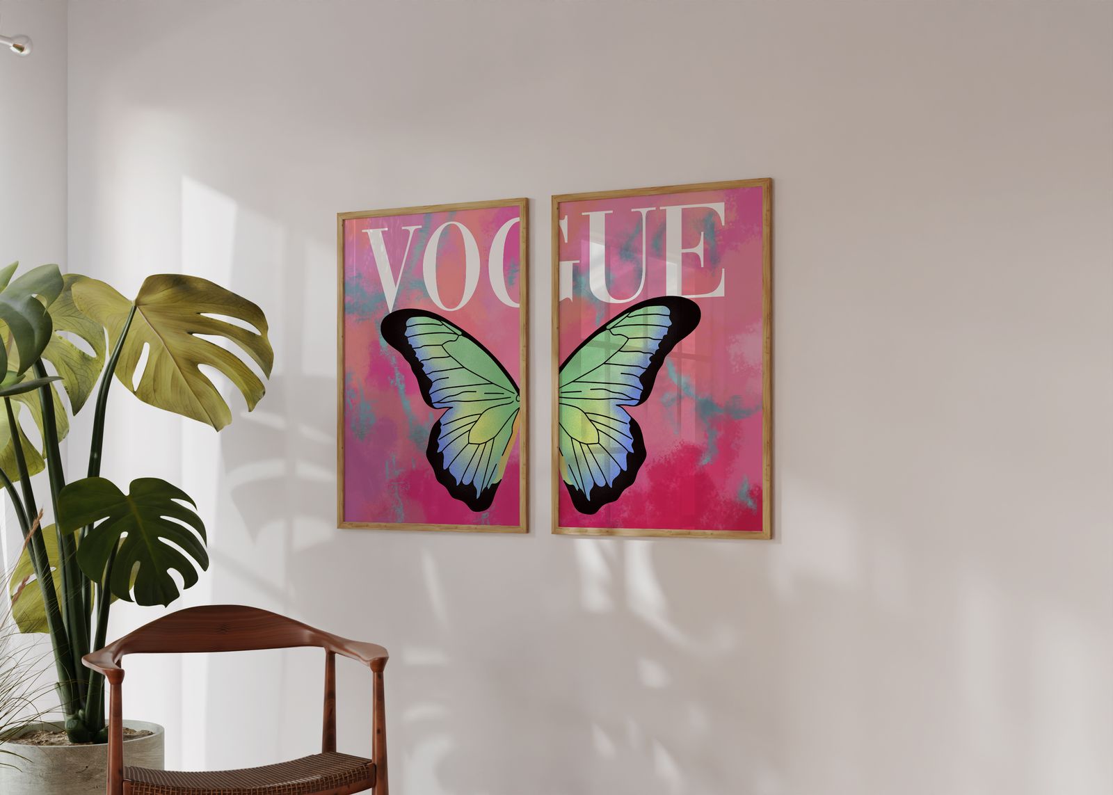 Poster - Vogue Butterfly / Set med 2