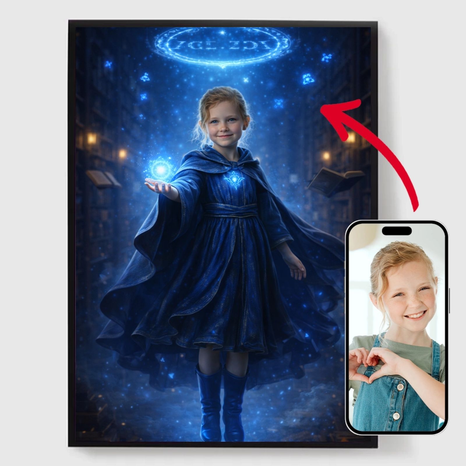Personlig Poster - Den Lilla Trollkarlen - AI Poster