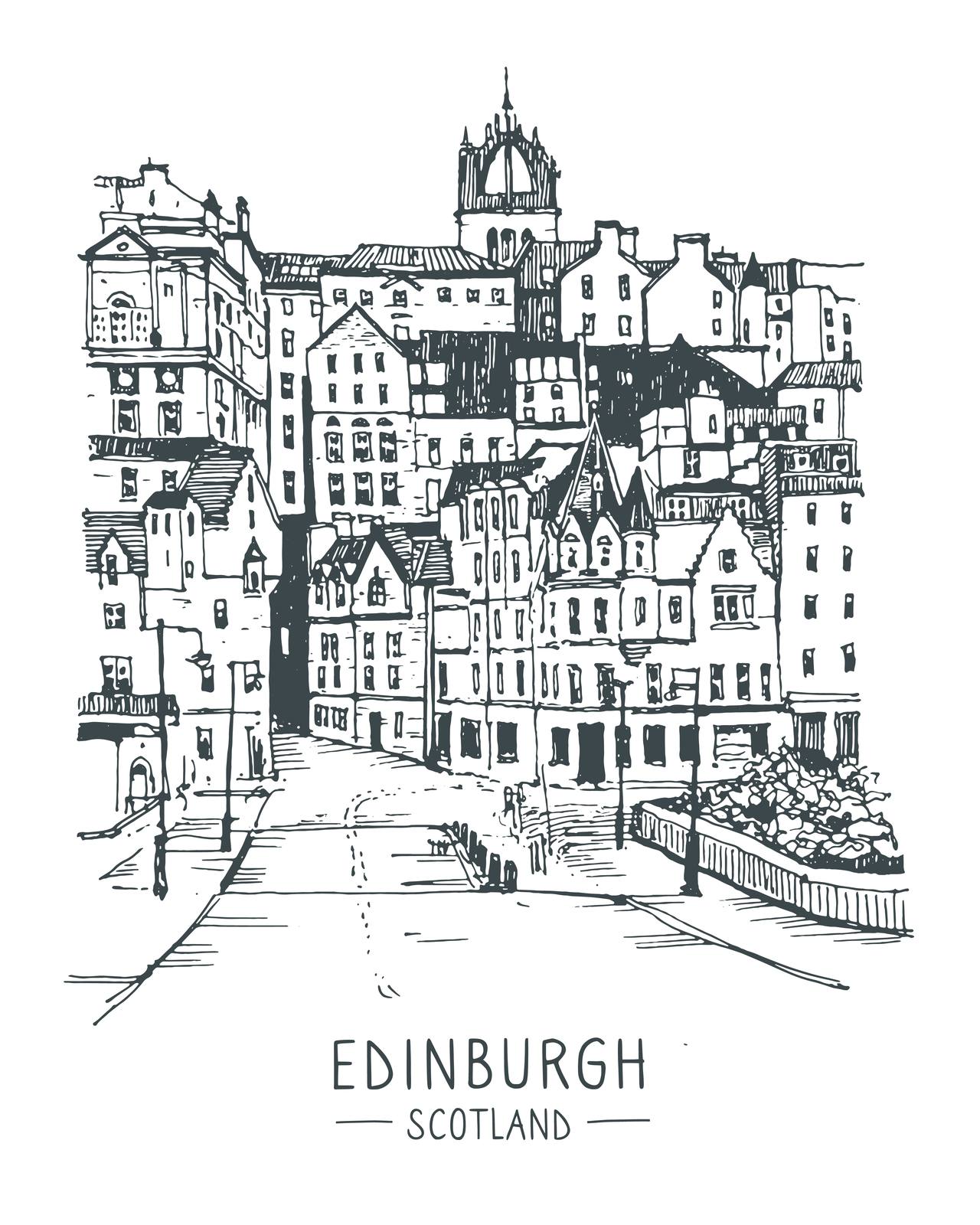 Edinburgh Skottland Poster