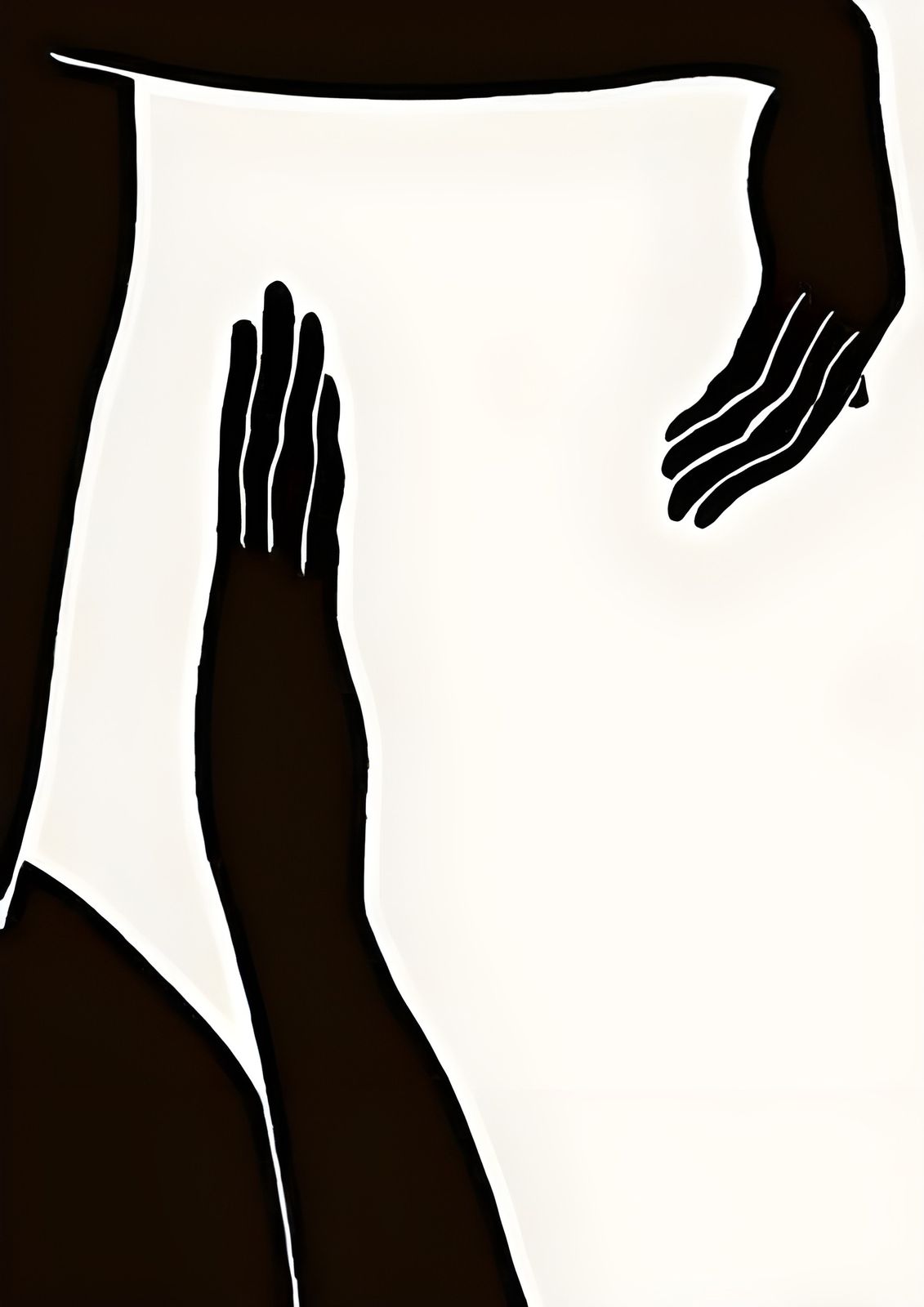 Poster - Abstrakta Händer