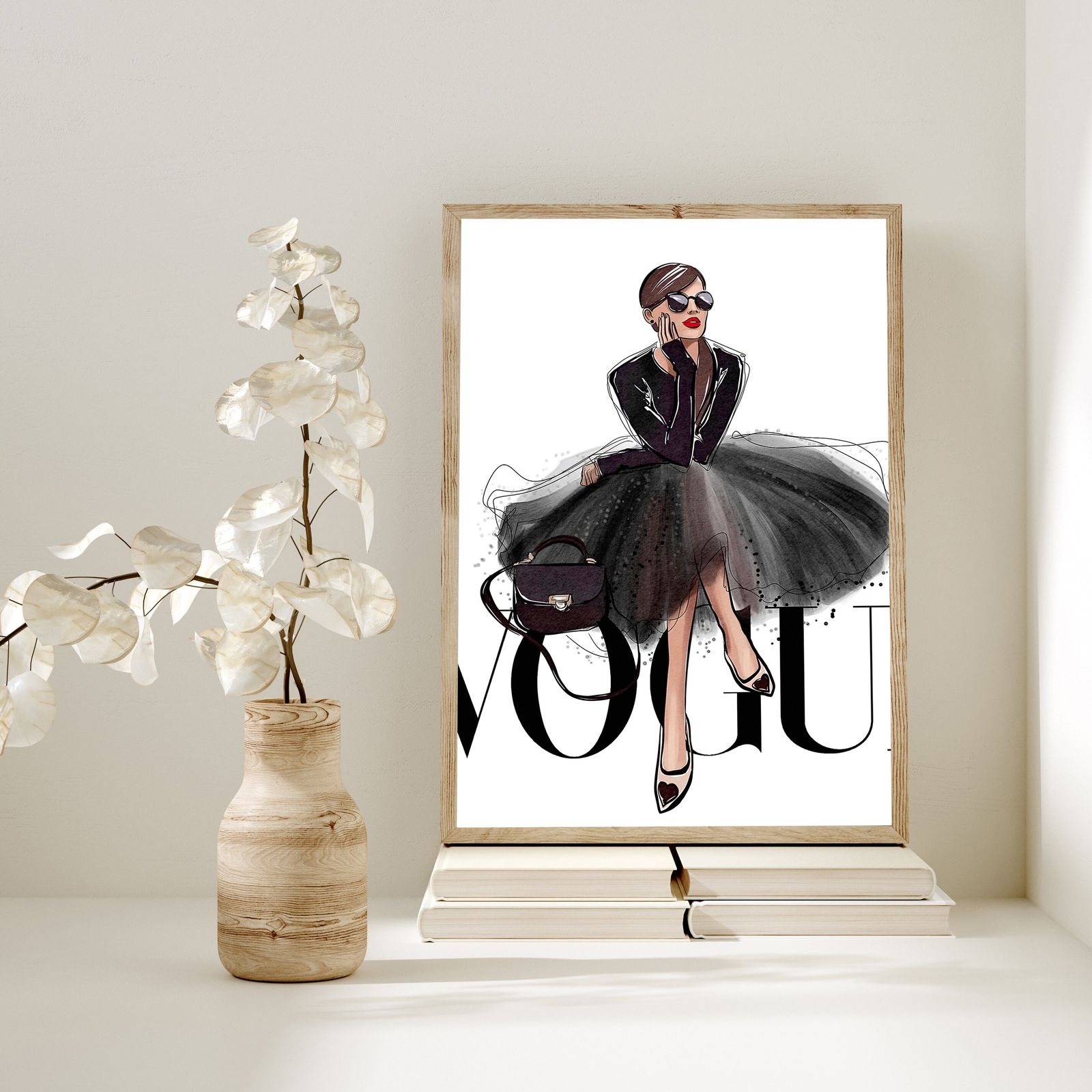Modeillustration Affisch