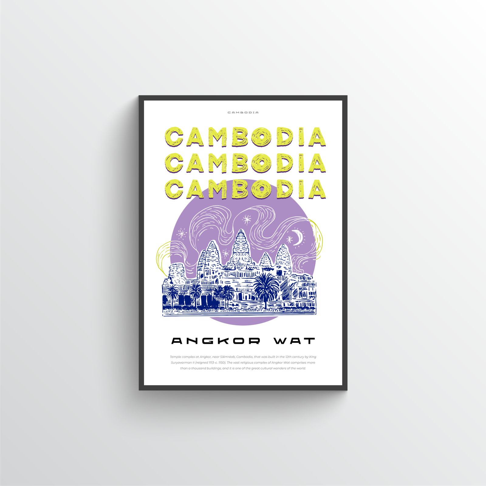 Kambodja Angkor Wat Poster