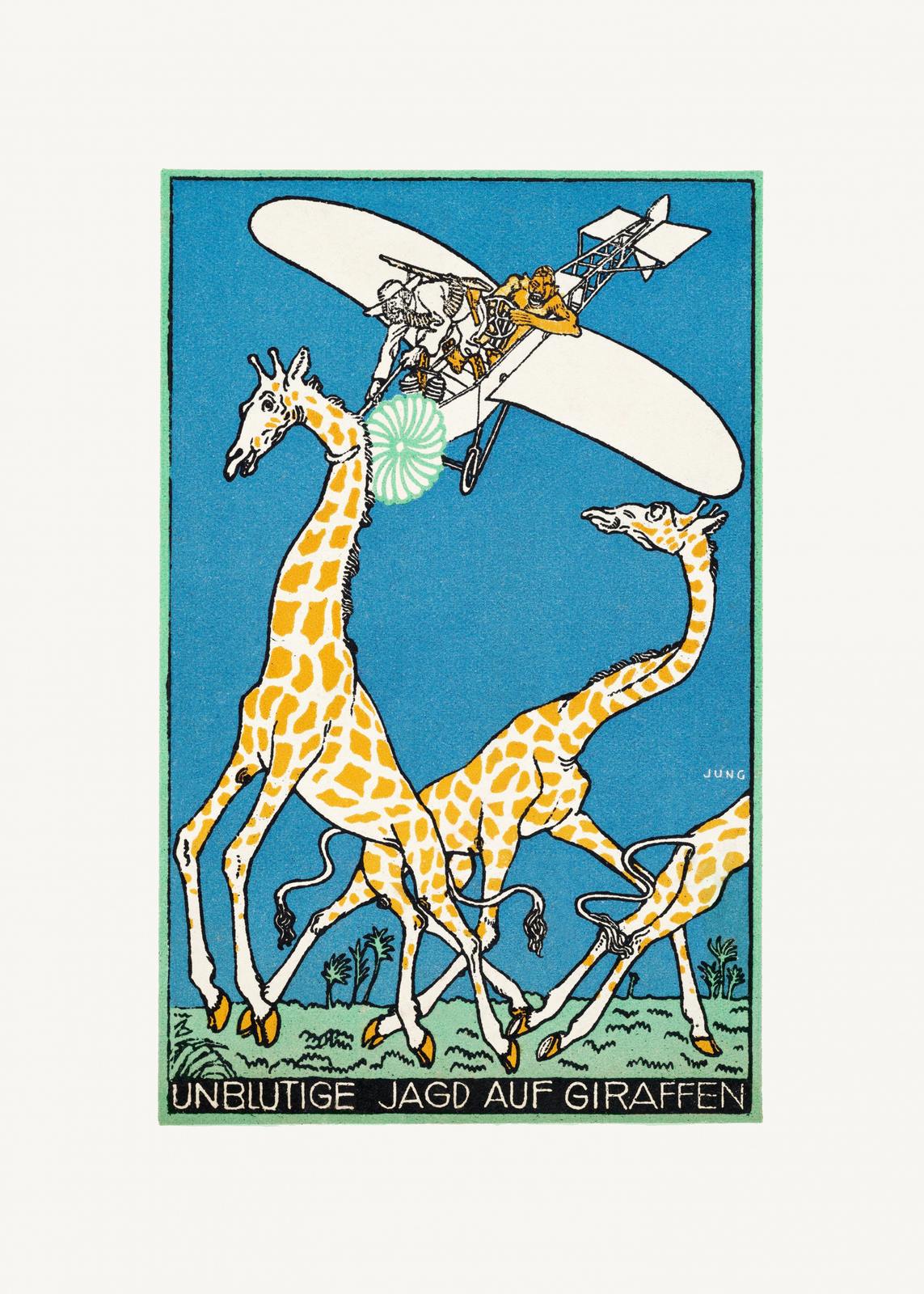 Poster - Unblutige Jagd auf Giraffen
