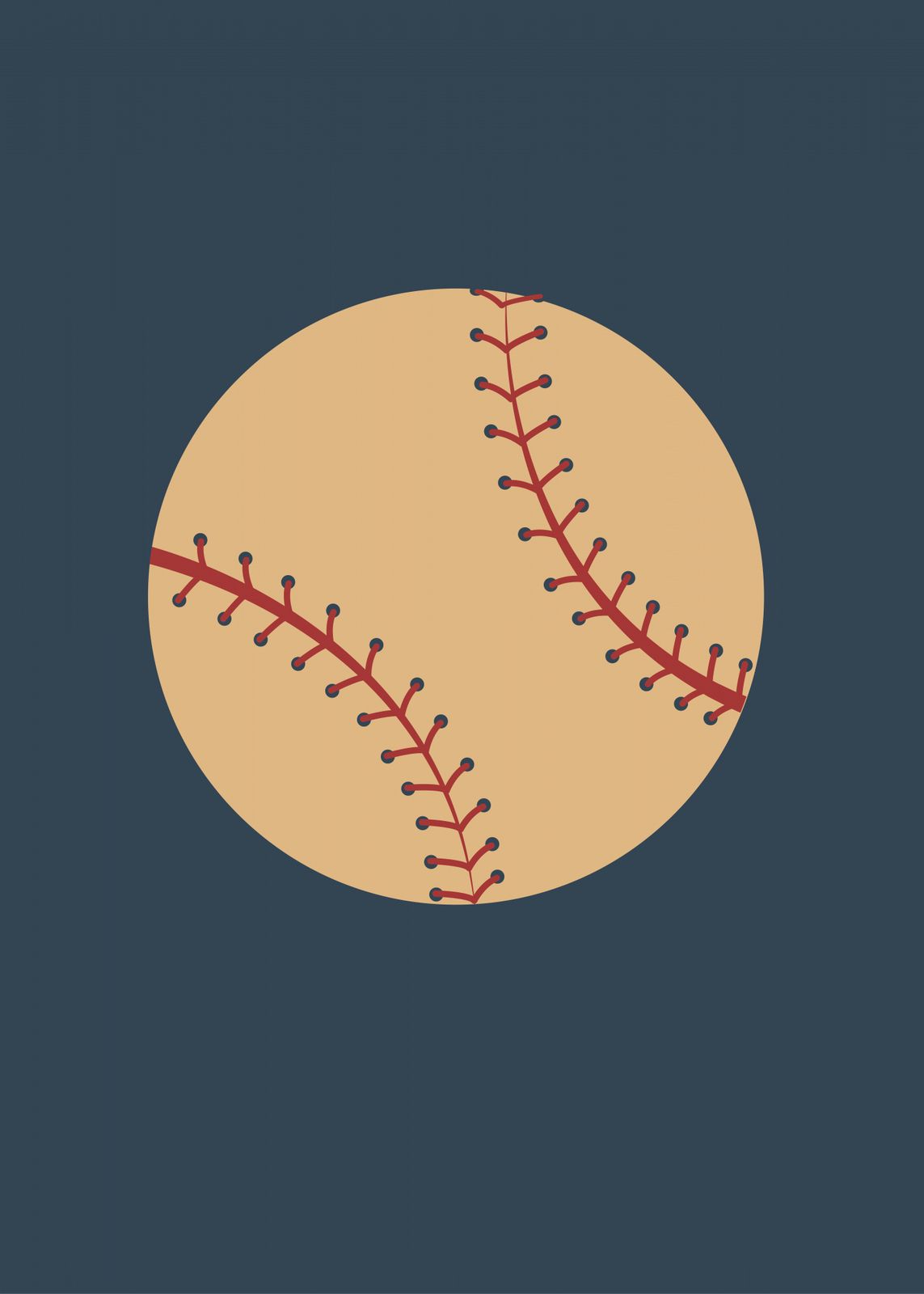 Poster - Basebolltema