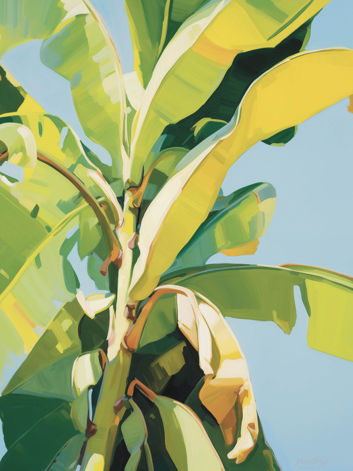Poster - Bananblad Konst