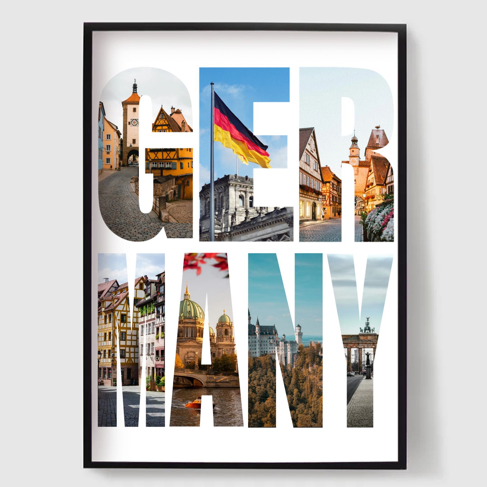 Poster - Tyskland Fotokollage