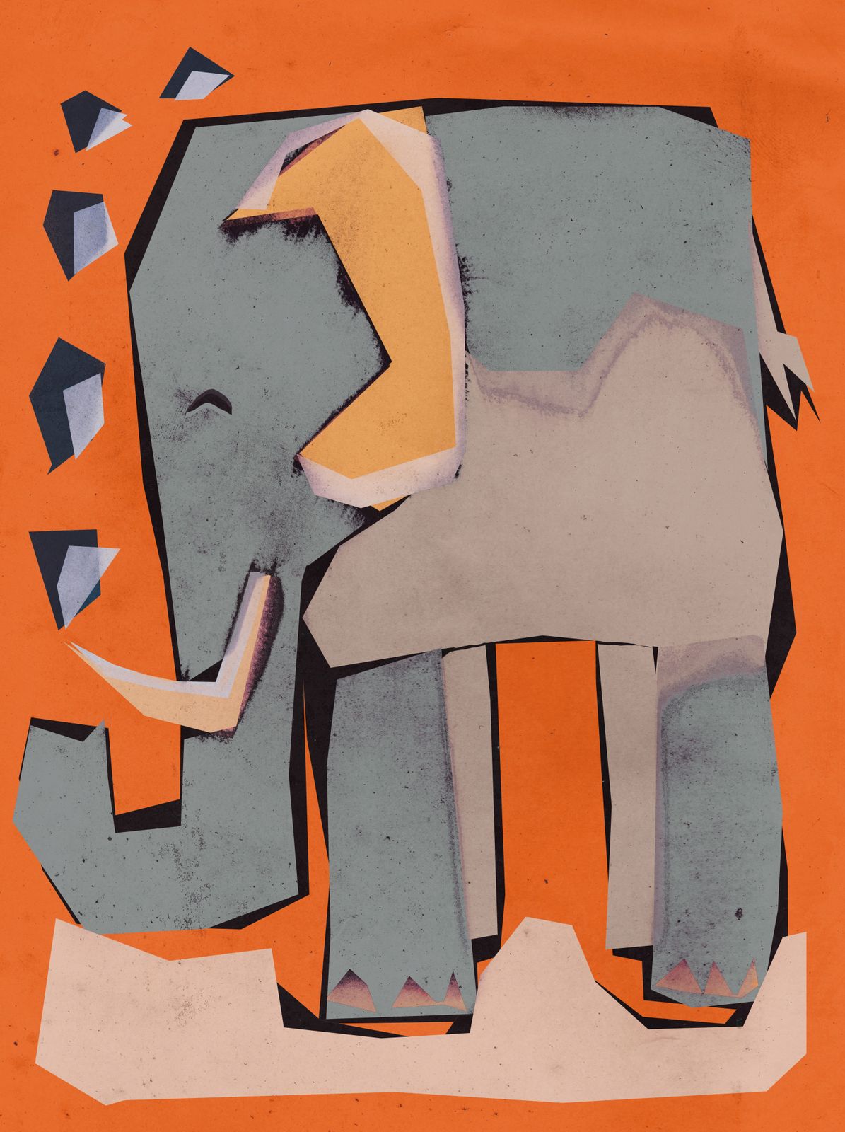 Poster - Elefantkonst