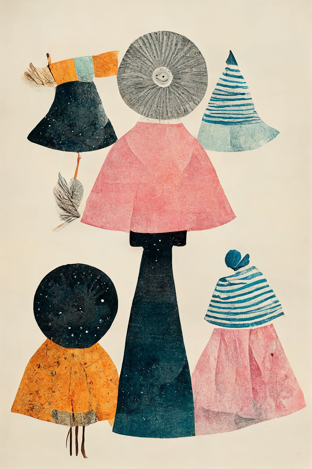 Poster - Abstrakta Figurer