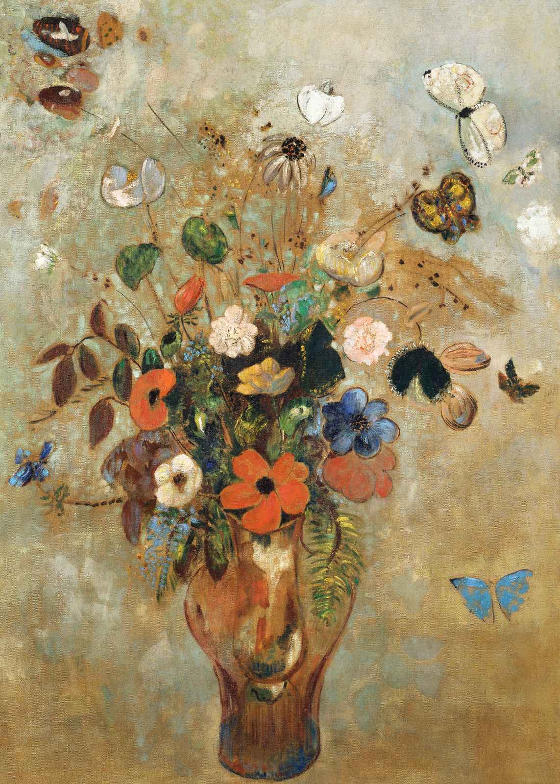 Poster - Bukett av Odilon Redon