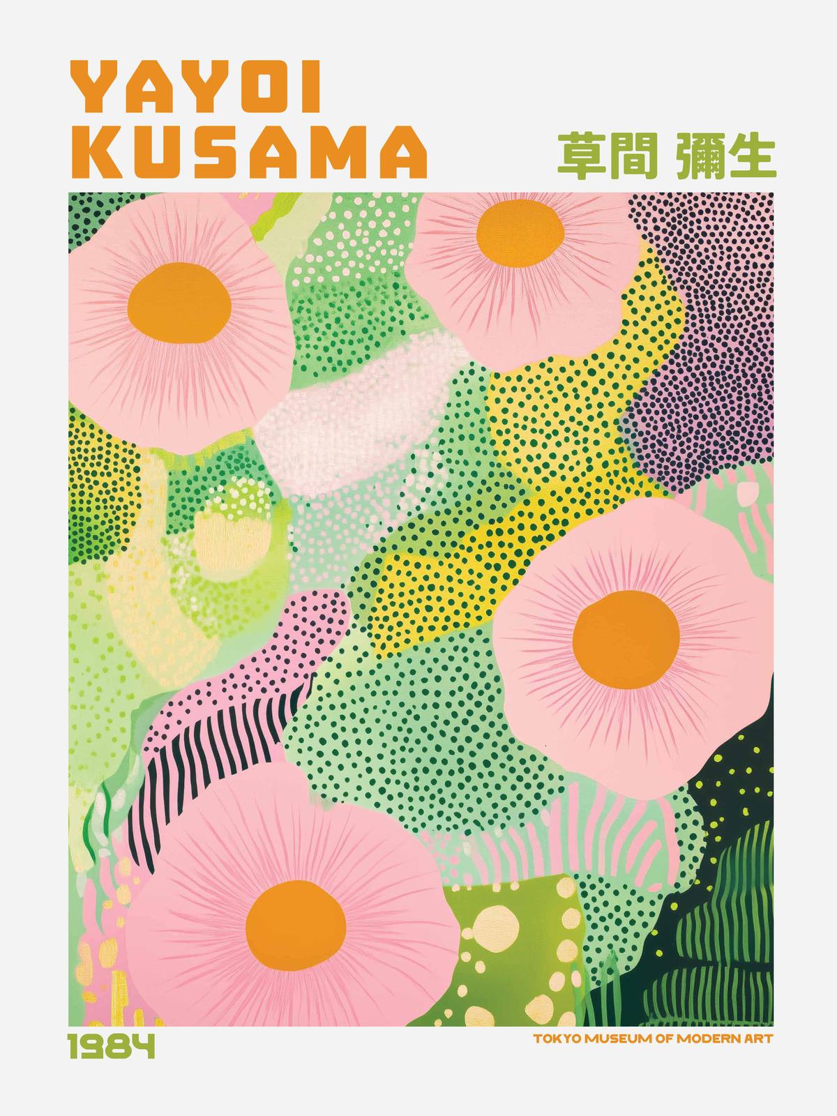 Poster - Yayoi Kusama Blommig