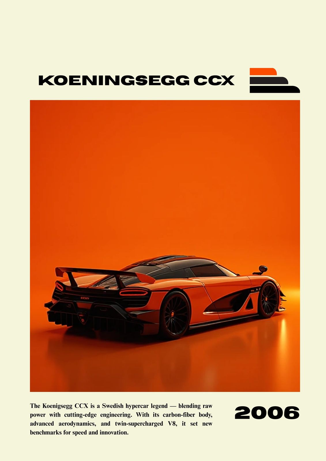 Affisch - Koenigsegg CCX 2006