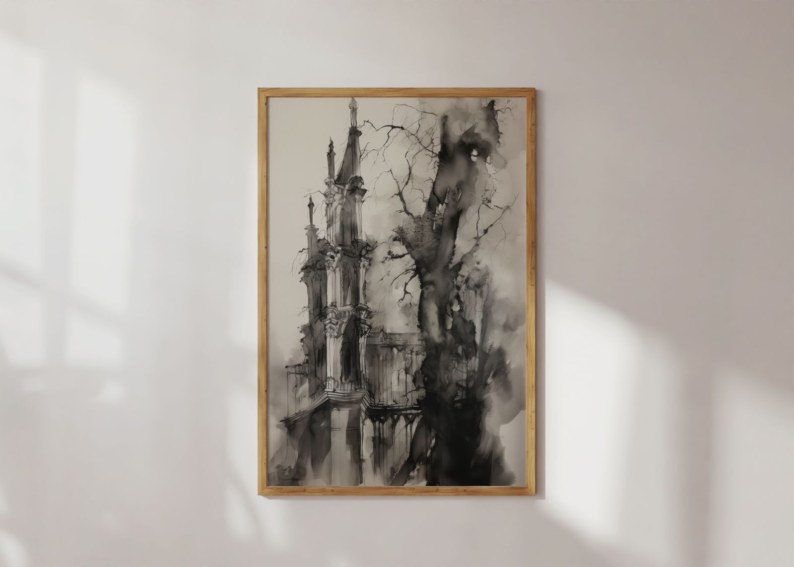 Poster - Gotisk tornillustration