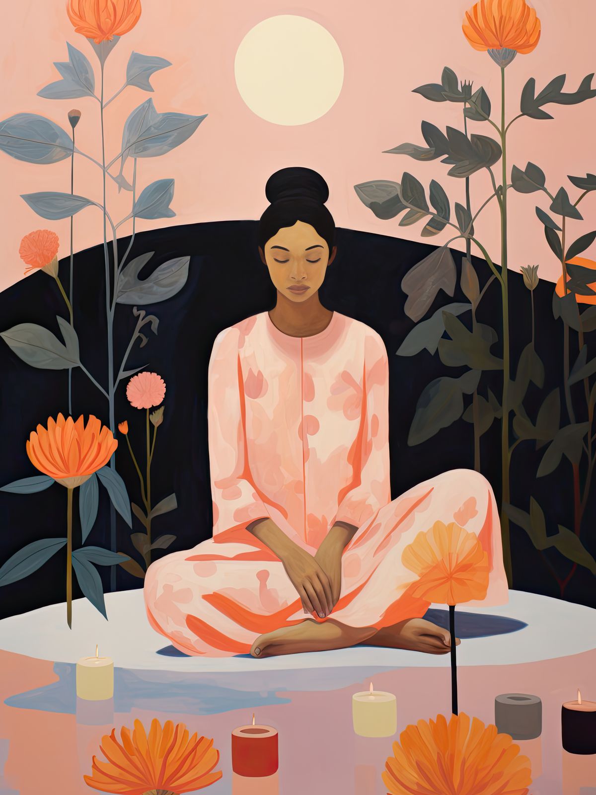 Poster - Meditativ Blomkonst