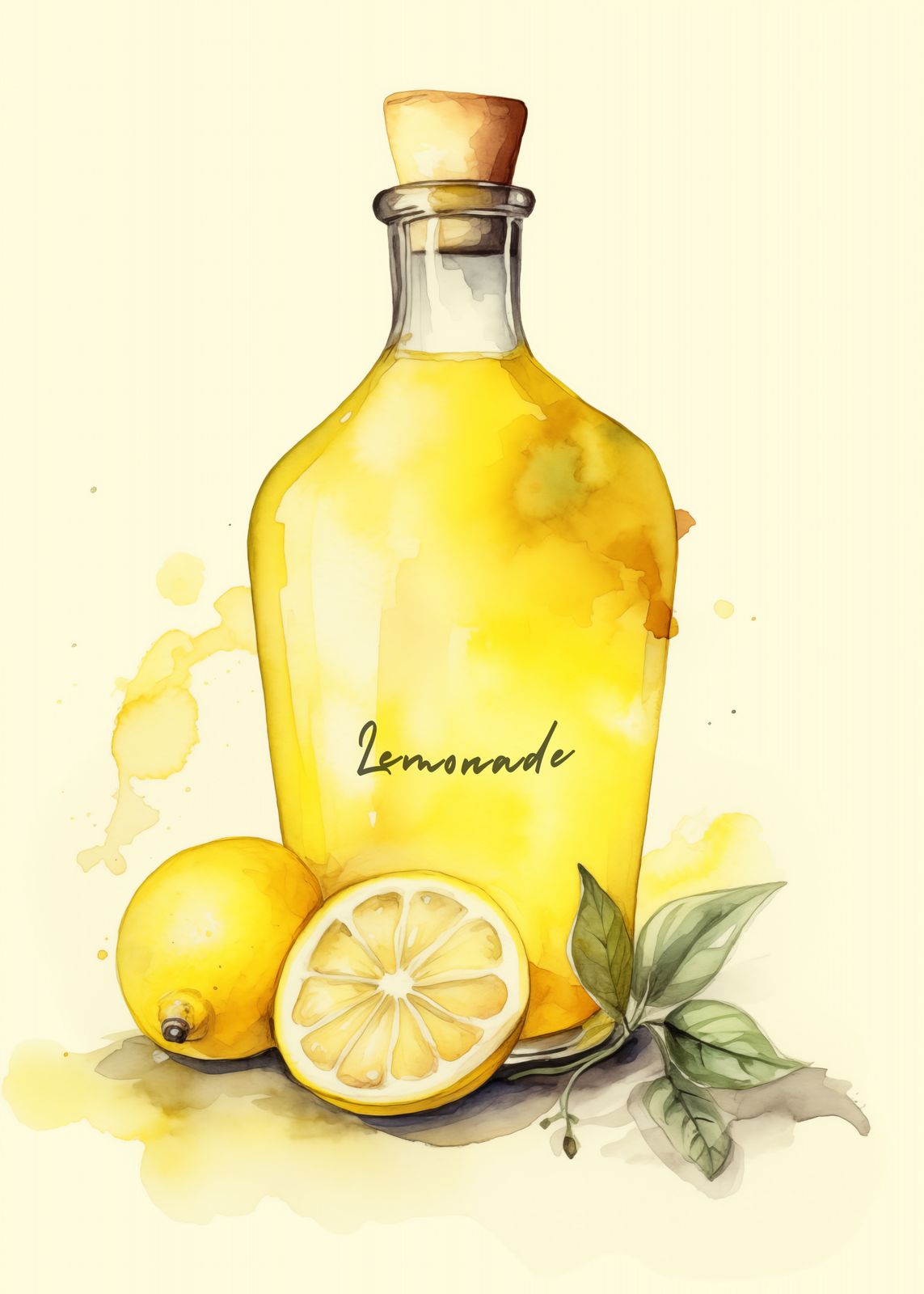 Poster - Lemonadflaska